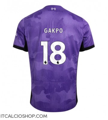 Liverpool Cody Gakpo #18 Terza Maglia 2023-24 Manica Corta